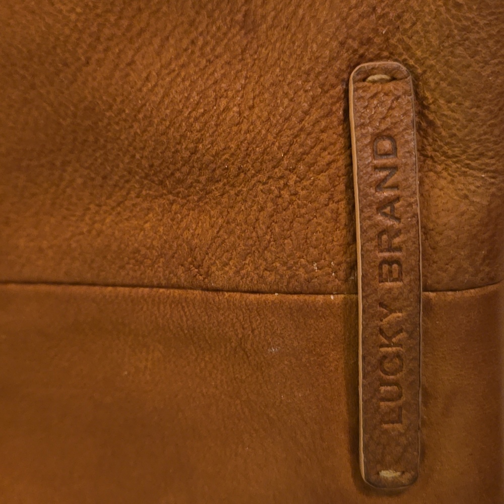 ✔️Lucky Brand Brown Leather Tulip Tote - Picture 10 of 10